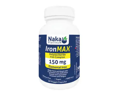 Naka Platinum Iron Max 150mg 30 Veggie Caps