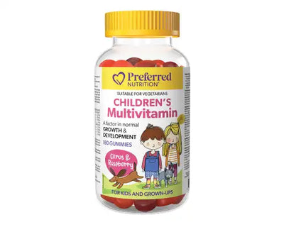 Preferred Nutrition Children’s Multivitamin Citrus & Raspberry 180 Gummies