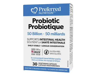 Preferred Nutrition Probiotic 50 Billion 30 Veggie Caps