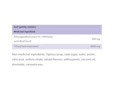 Preferred Nutrition Ashwagandha 3000mg 60 Gummies