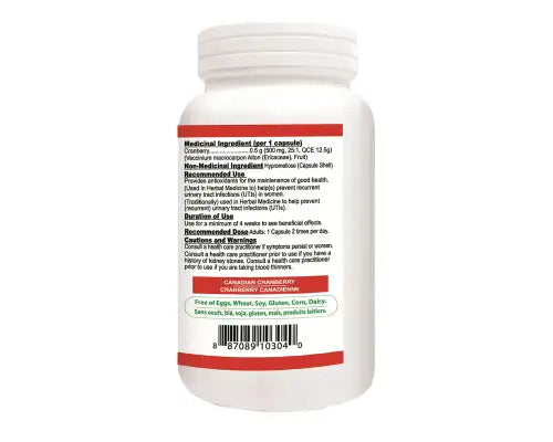 Nutridom Cranberry 25X 120 Veggie Caps