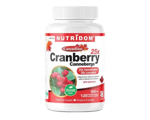 Nutridom Cranberry 25X 120 Veggie Caps