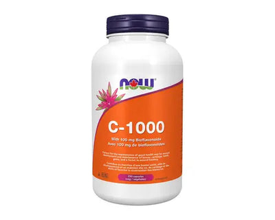 NOW Vitamin-C 1000 With 100mg Bioflavonoids 250 Veggie Caps