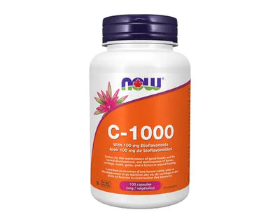 NOW Vitamin-C 1000 With 100mg Bioflavonoids 100 Veggie Caps