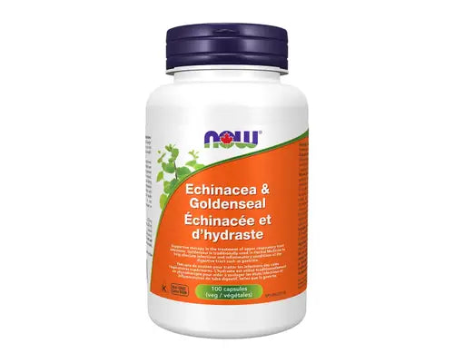 NOW Echinacea & Goldenseal 100 Veggie Caps