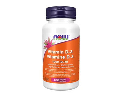 NOW Vitamin D-3 1000 IU 180 Softgels