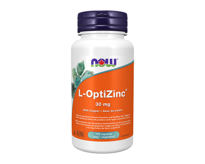 NOW L-OptiZinc 30mg 100 Veggie Caps