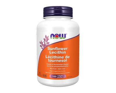 NOW Sunflower Lecithin 1200mg 100 Softgels