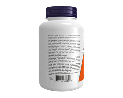 NOW L-Arginine 1000 mg 120 Tablets