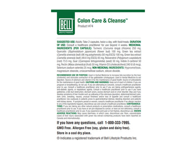 Bell Colon Care & Cleanse 90 Veggie Caps