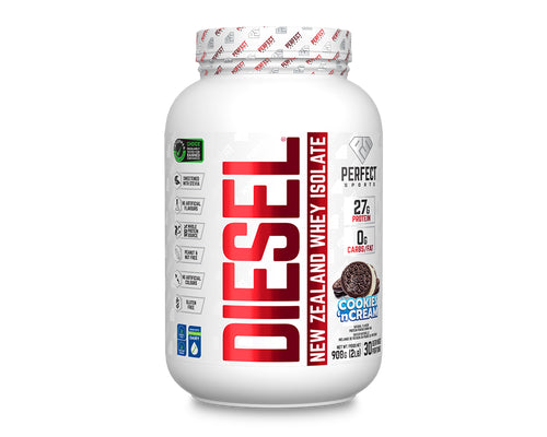 Perfect Sports Diesel New Zealand Whey Protein Isolate Cookies and Cream 2lbs