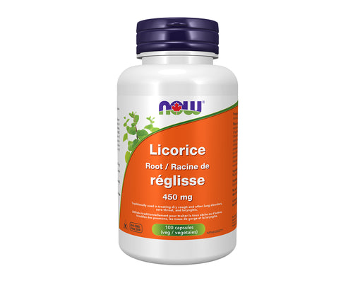 NOW Licorice Root 450mg 100 Veggie Caps