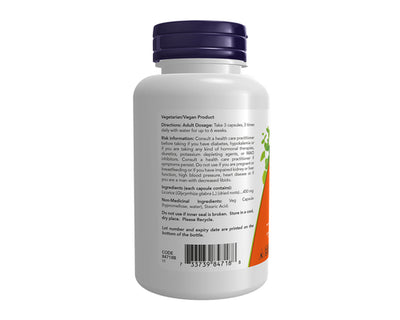 NOW Licorice Root 450mg 100 Veggie Caps