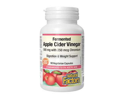 Natural Factors Fermented Apple Cider Vinegar 90 Veggie Caps