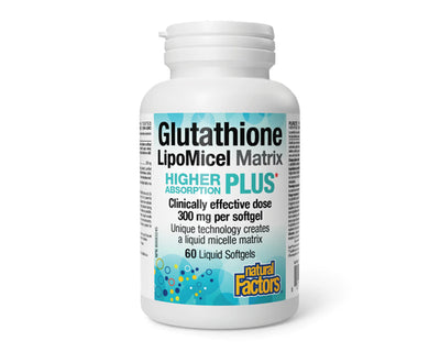 Natural Factors Glutathione LipoMicel Matrix 60 Softgels