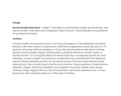 Natural Factors Vitamin D3 LipoMicel 2000IU 90 Softgels