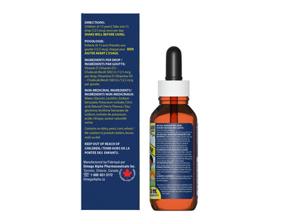 Omega Alpha Kids Vitamin D3 Drops 500 IU 30mL