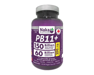 Naka Platinum PB11+ 40 Veggie Caps