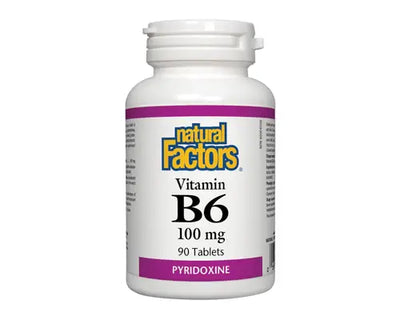 Natural Factors Vitamin B6 Pyridoxine 100mg 90 Tablets
